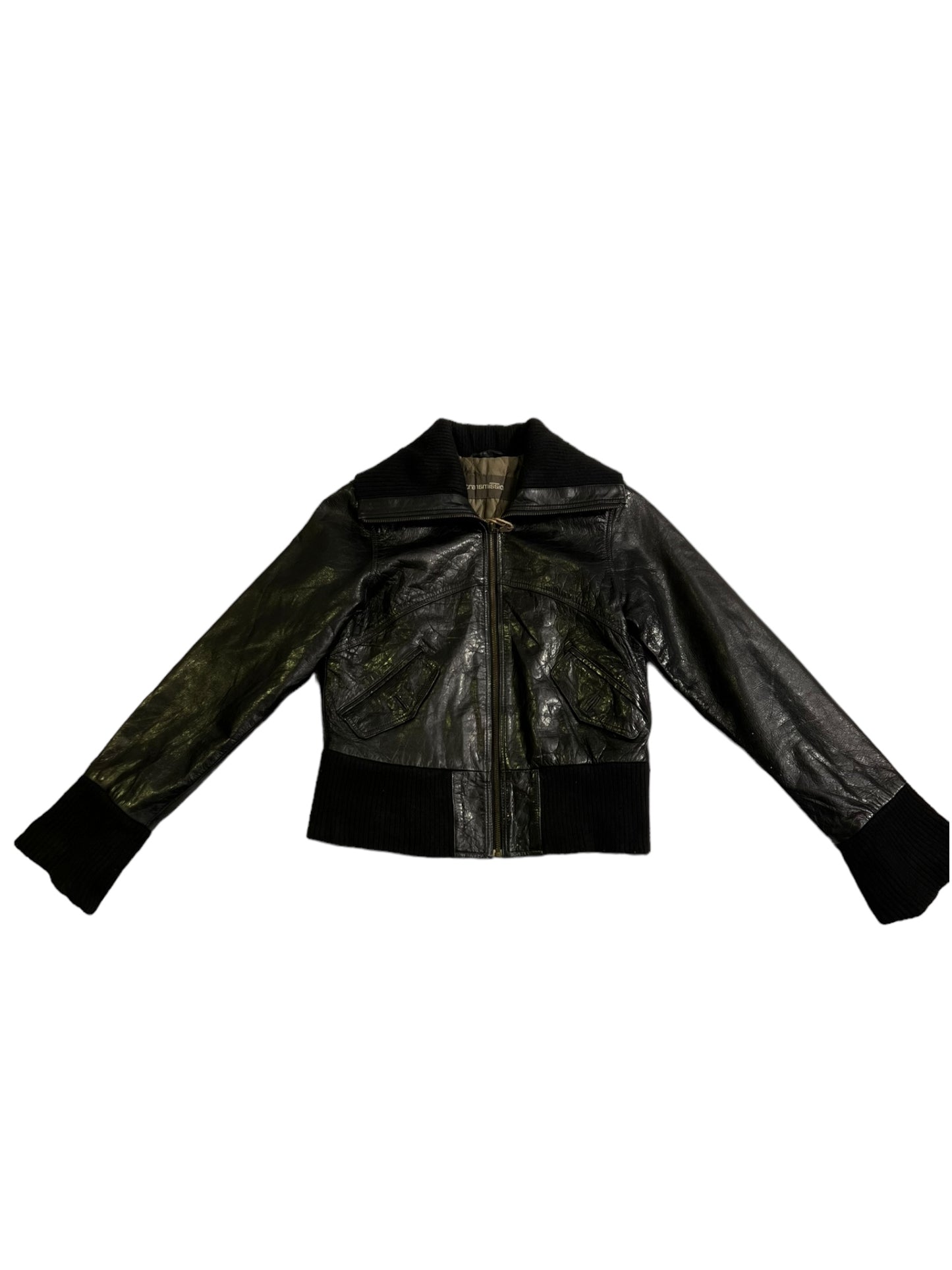 Transmission women’s leather jacket