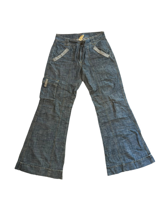 inblue flared baggy jeans