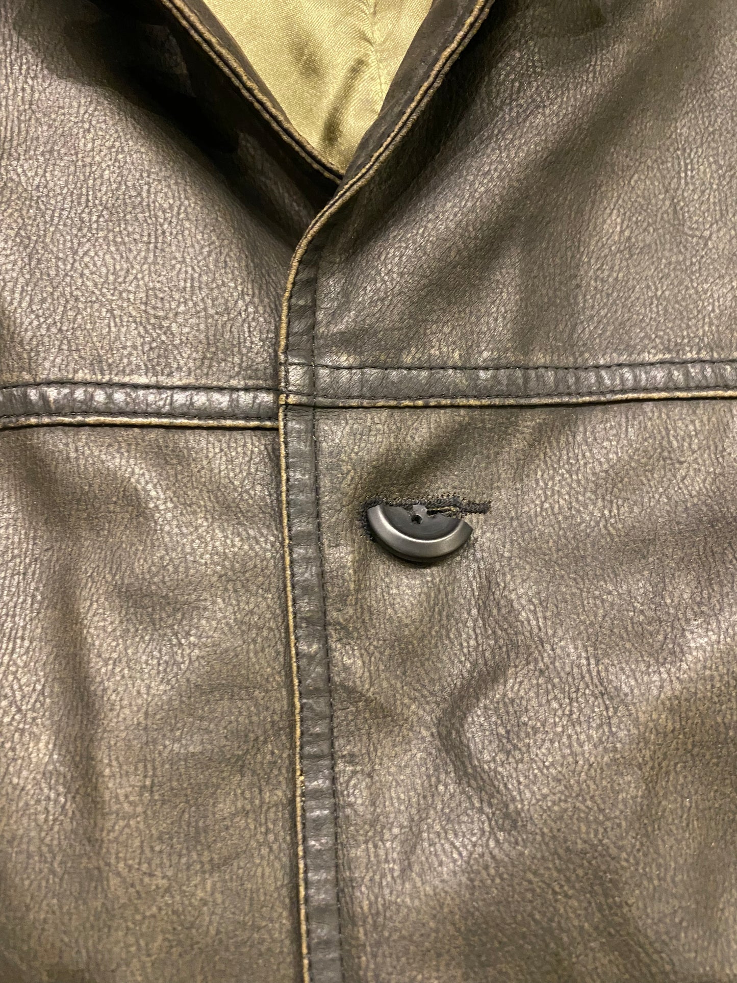 Rivers genuine leather mini-coat