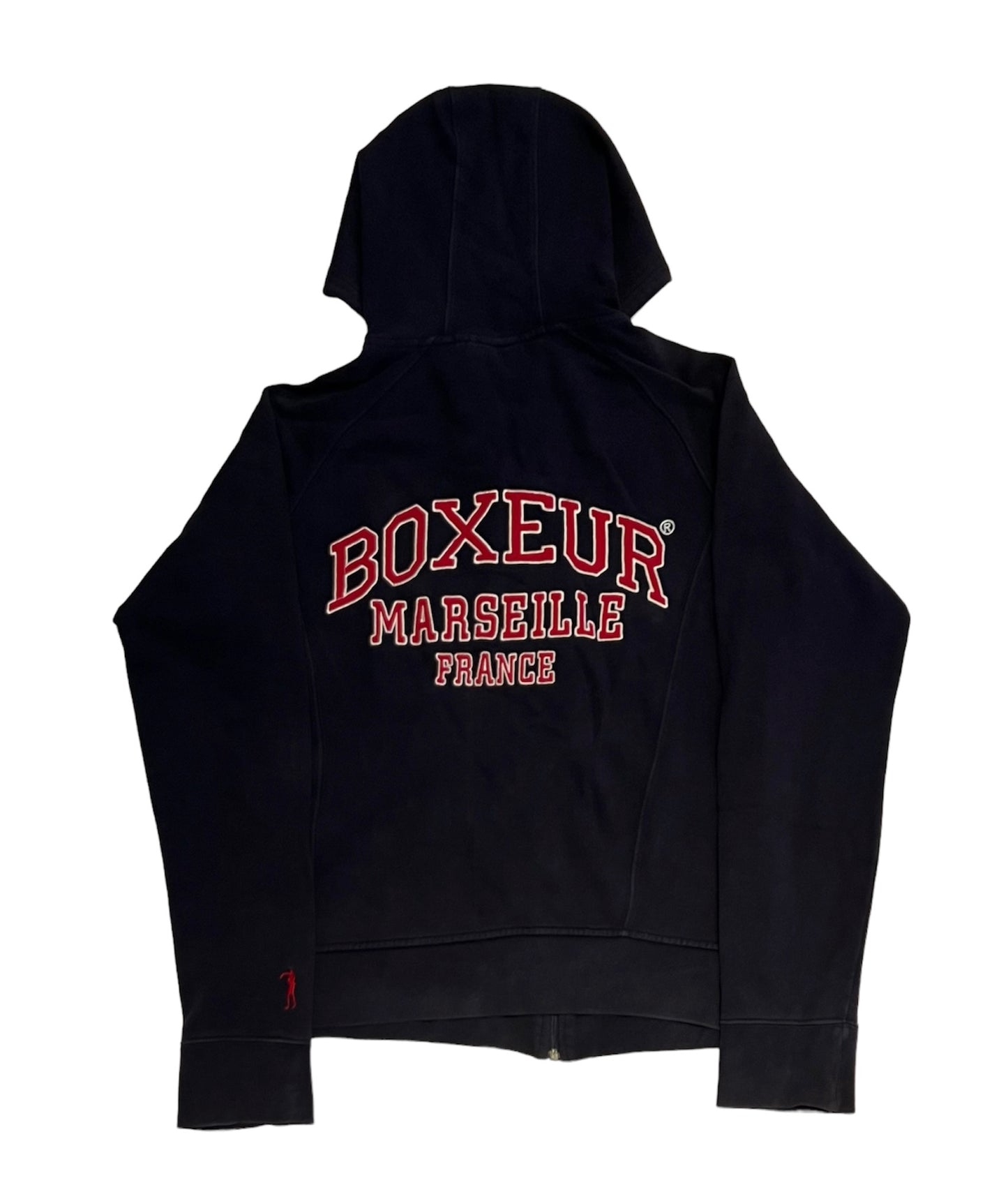 Boxeur Marseille y2k zip with sleeve embroidery