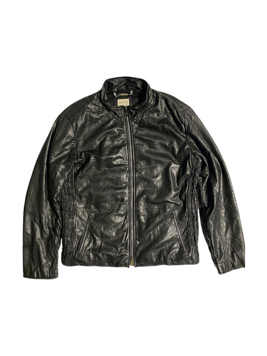 Armani collezioni leather jacket