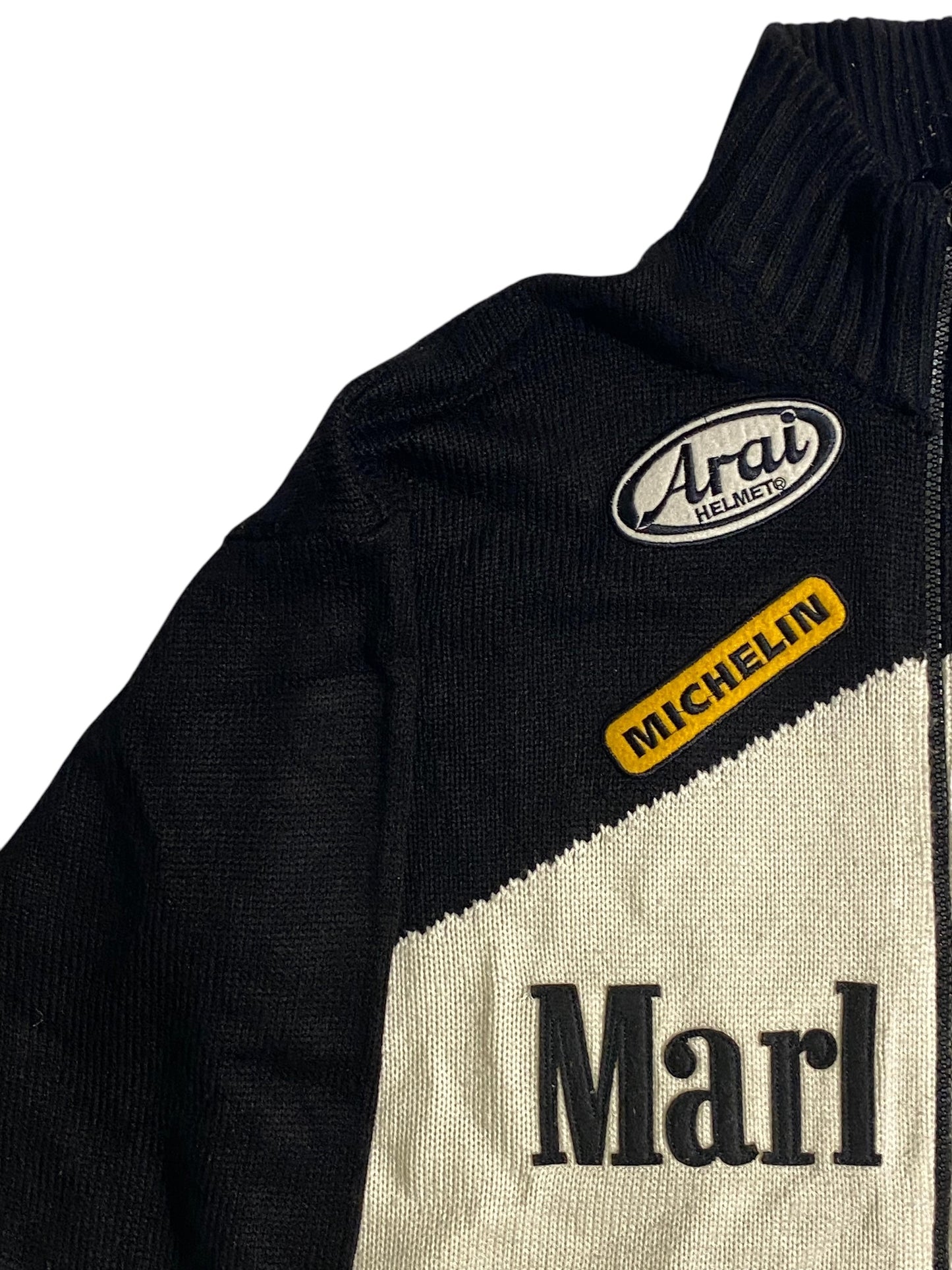 Marlboro x Michelin racing knit zip up