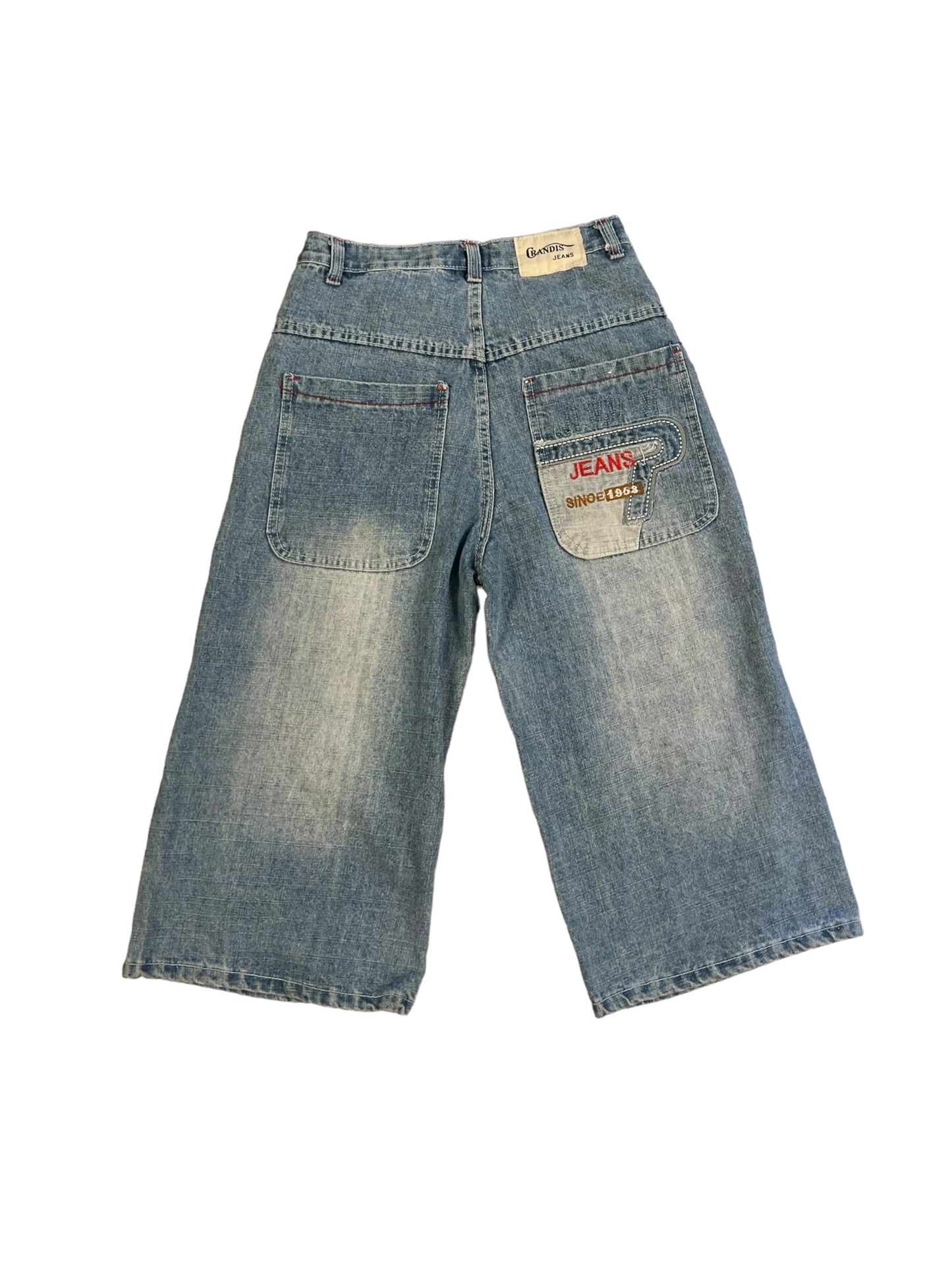 JWN embroidered jorts