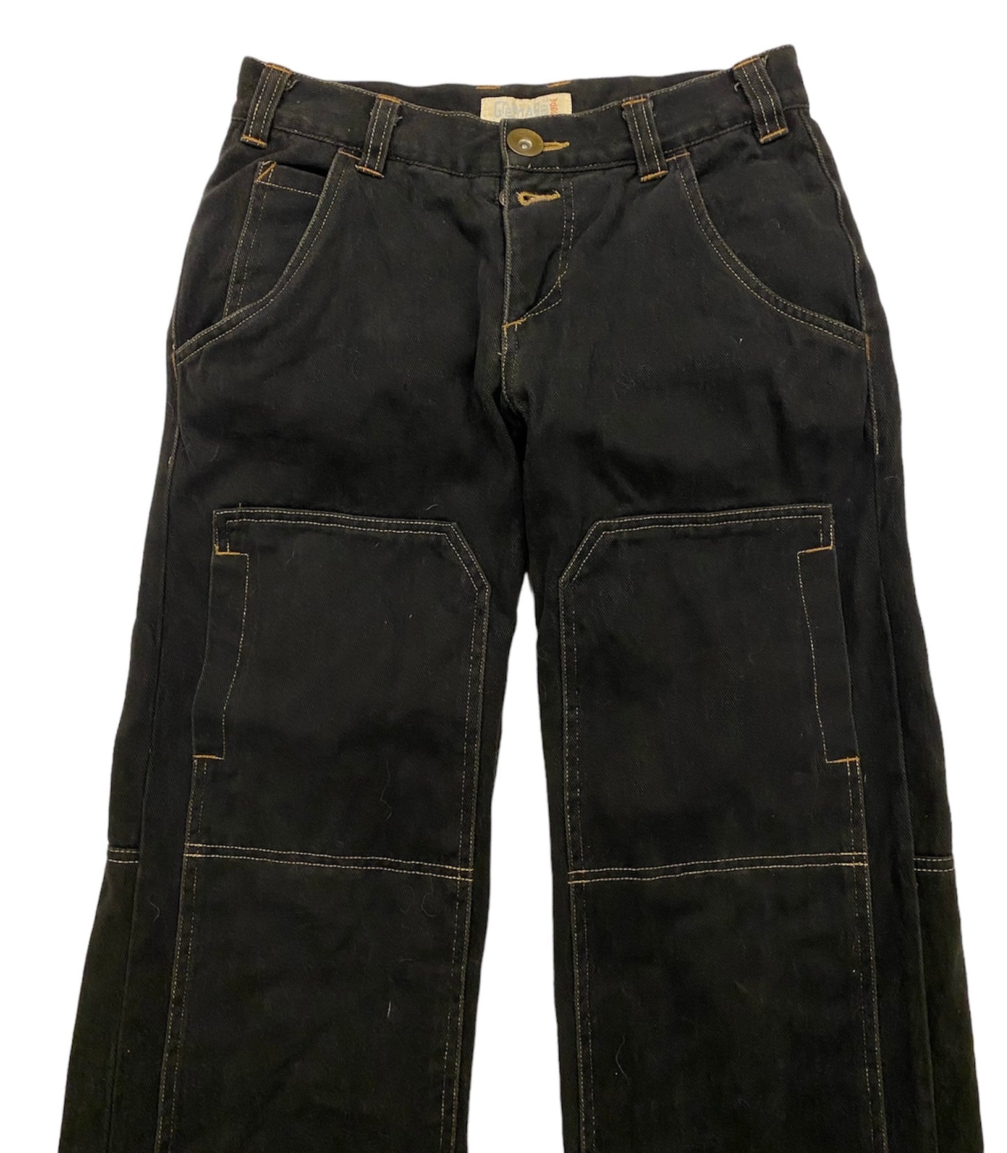 Greenage black style embroidered jeans