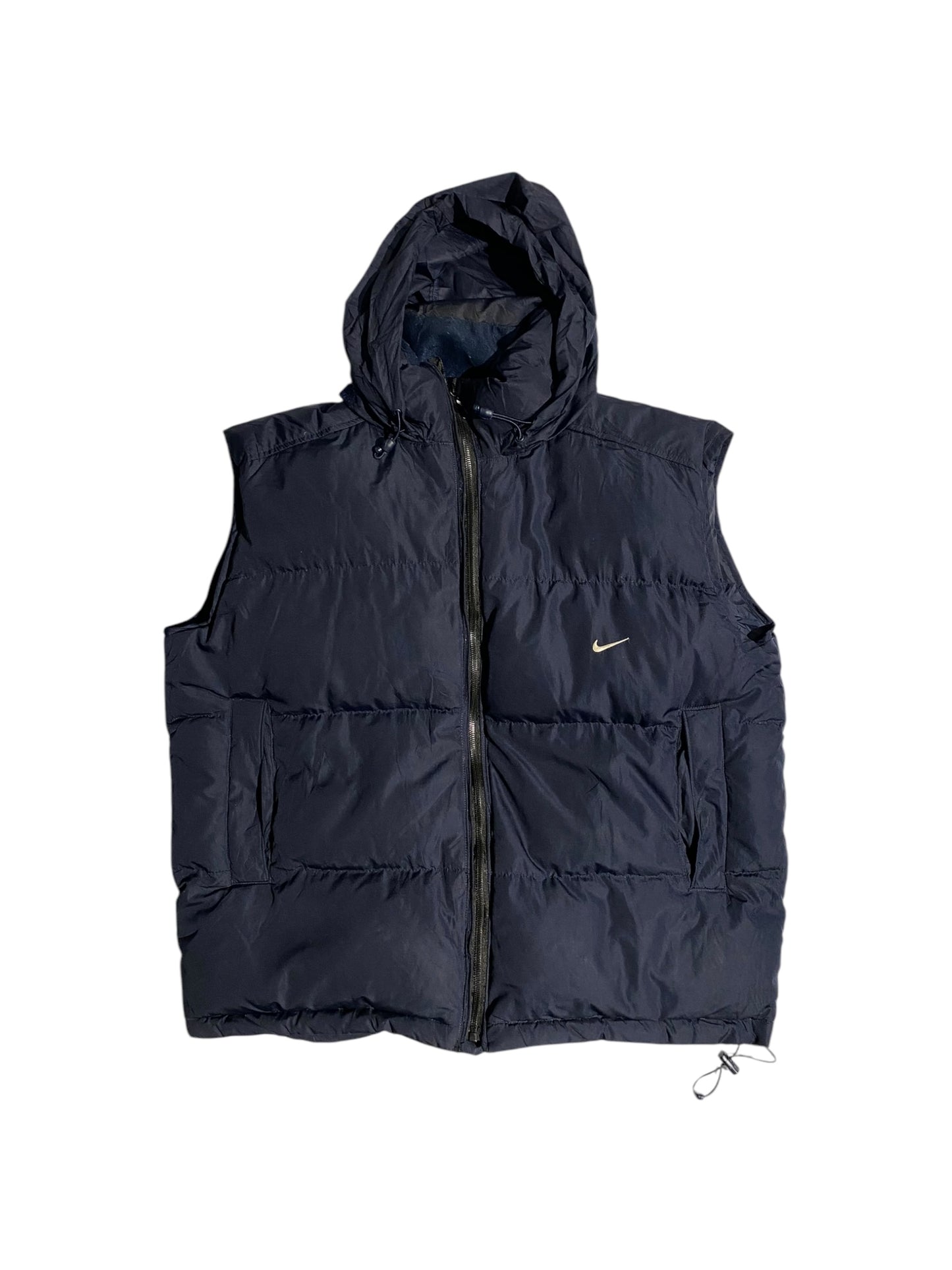 Nike puffer vest with adjustable hood