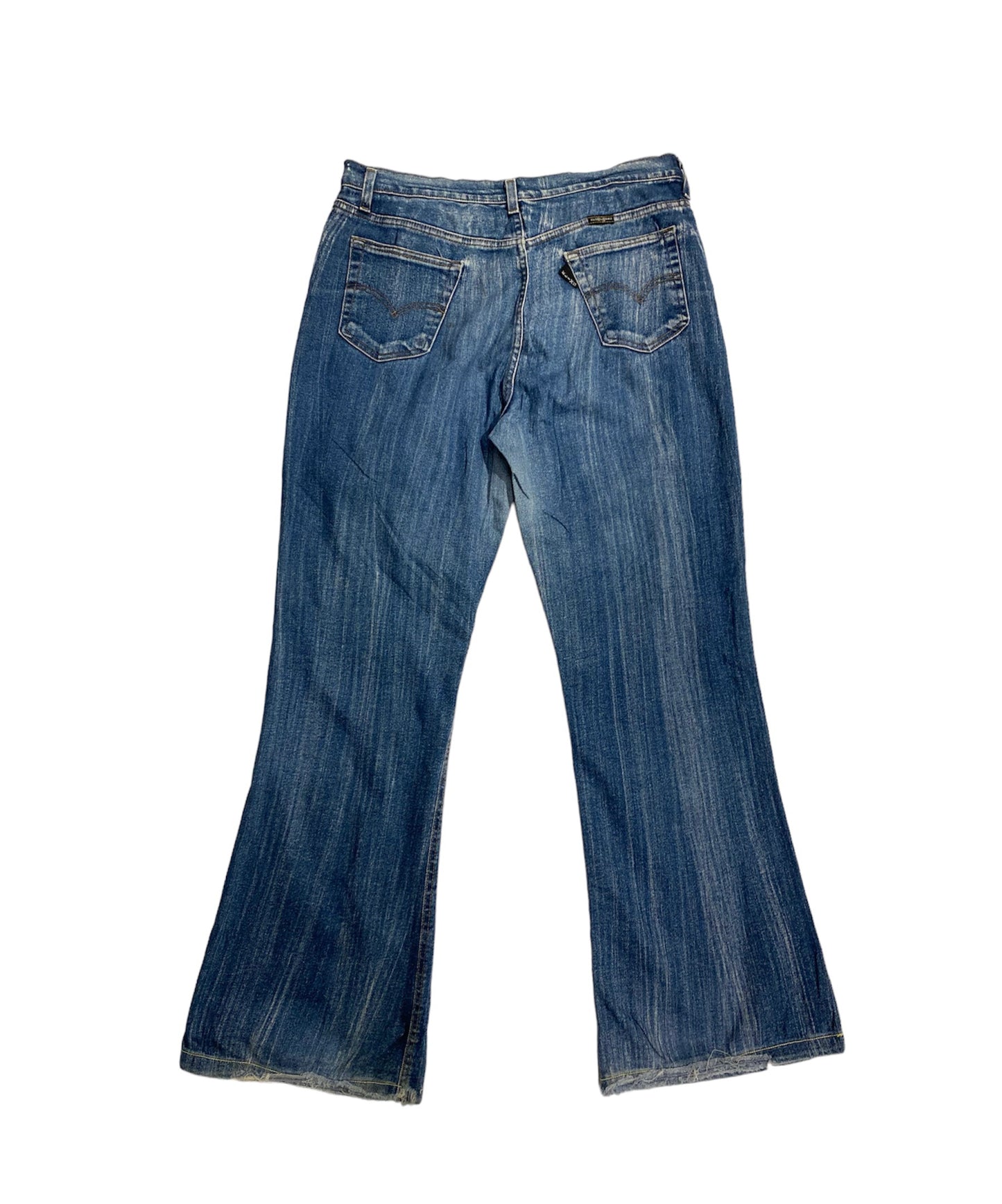 Vintage flared washed jeans