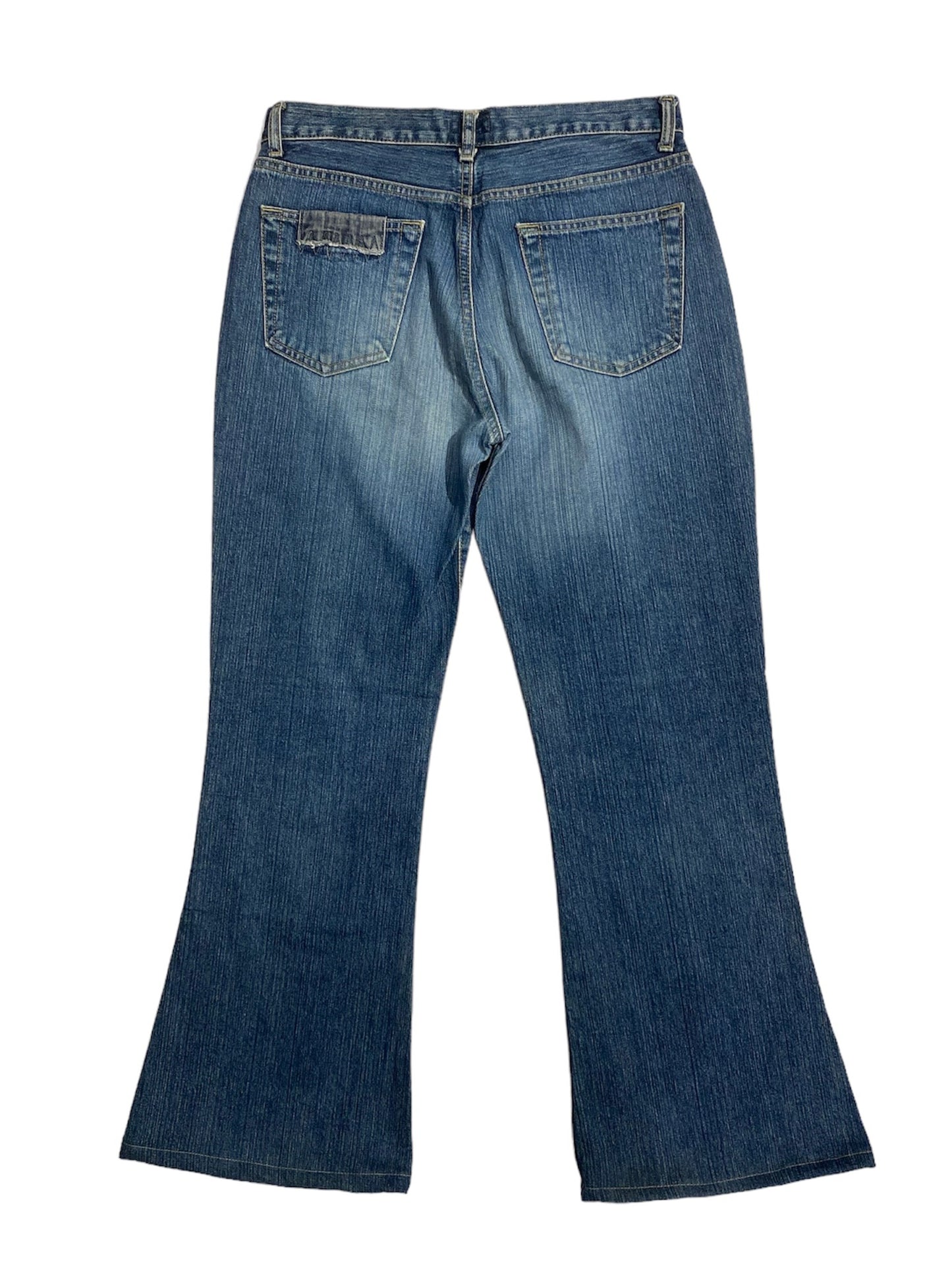 Fishbone flared jeans