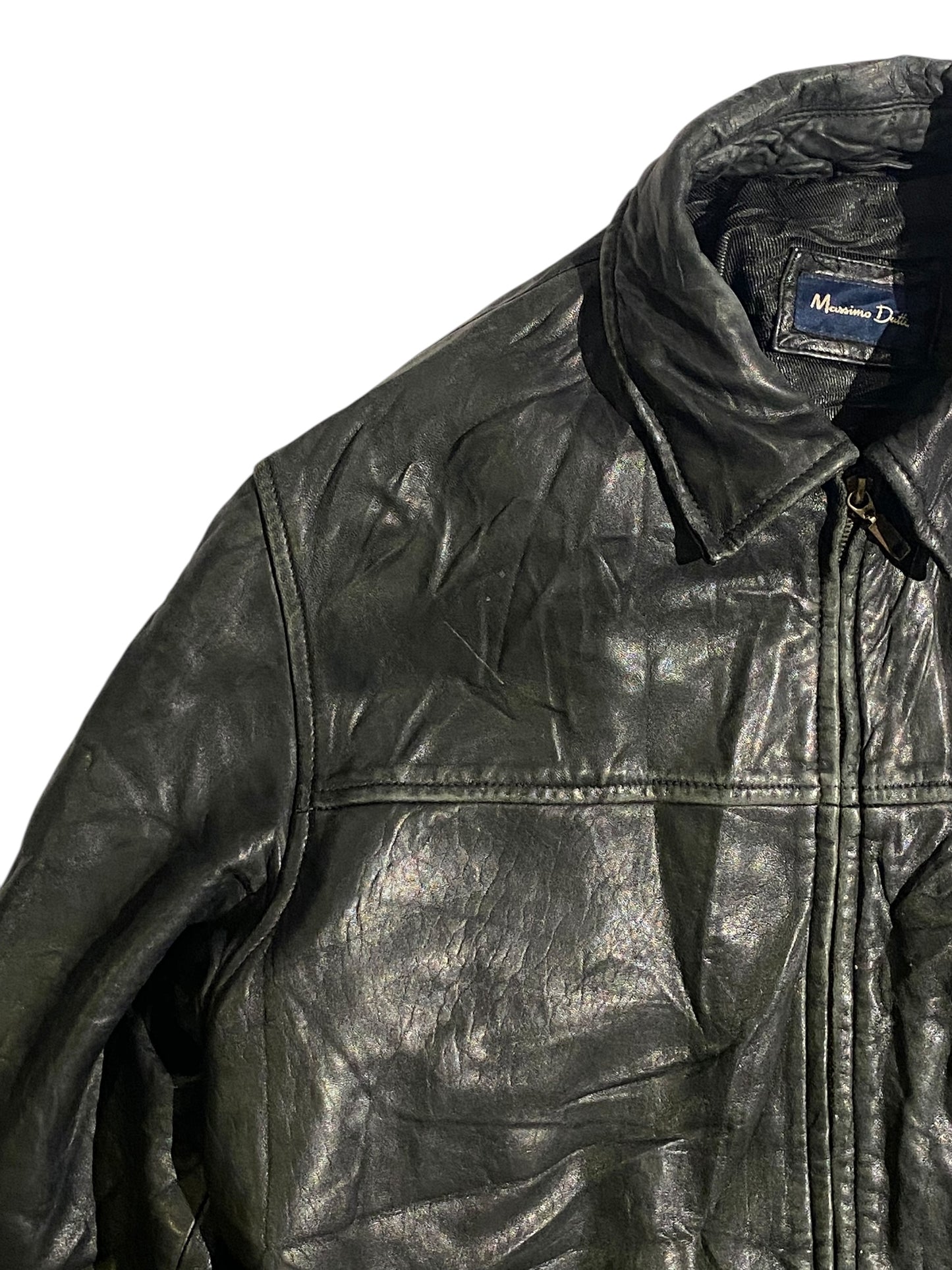 Massimo dutti leather jacket