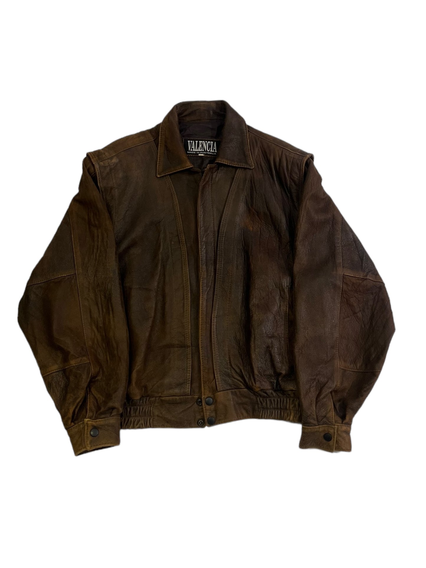 Valencia washed leather jacket