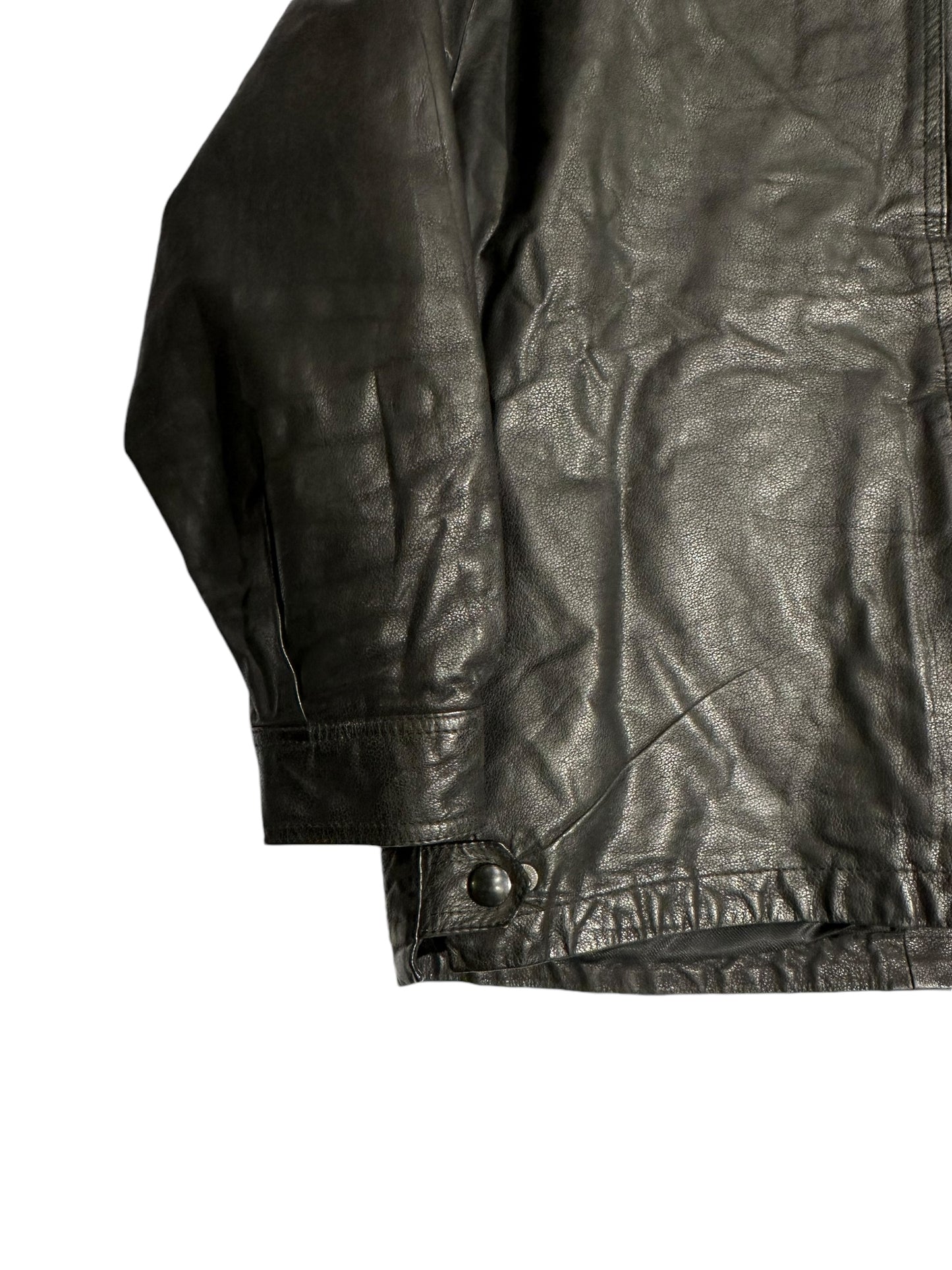 Black italian leather jacket