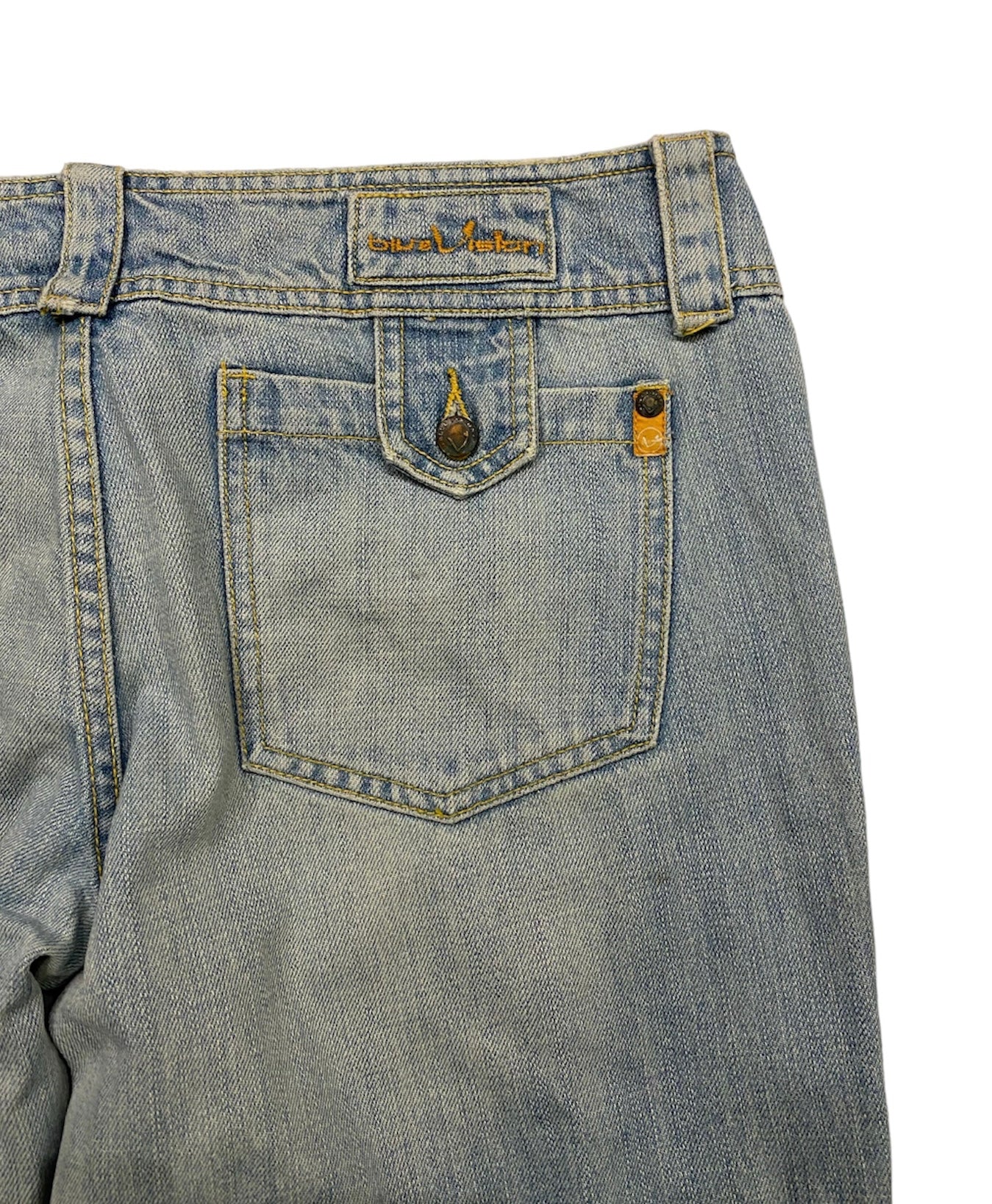 Blue vision vintage washed jeans