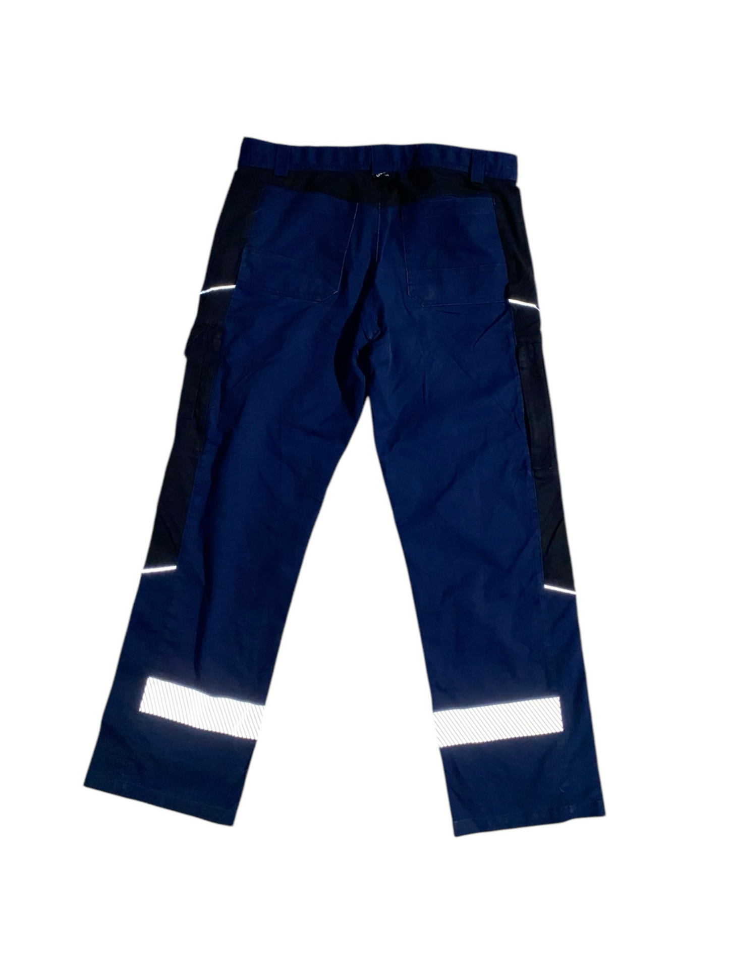 Reflective baggy cargo denim pants