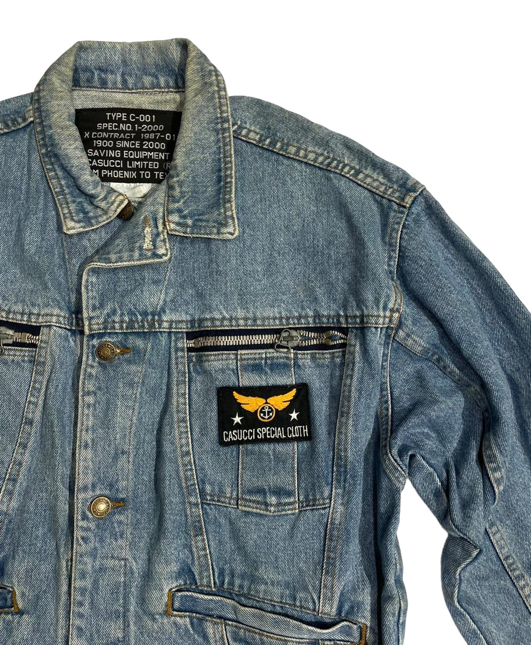 Casucci combat denim jacket