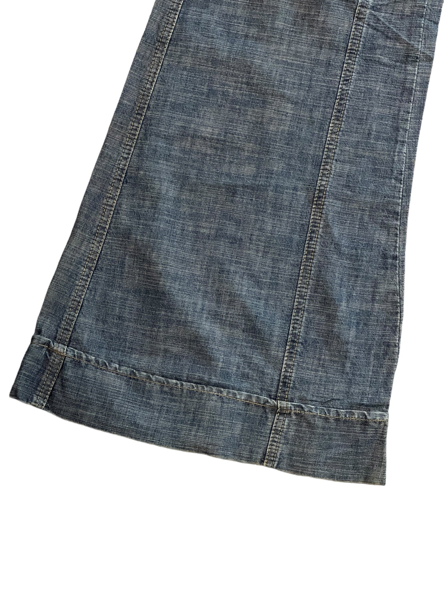 inblue flared baggy jeans