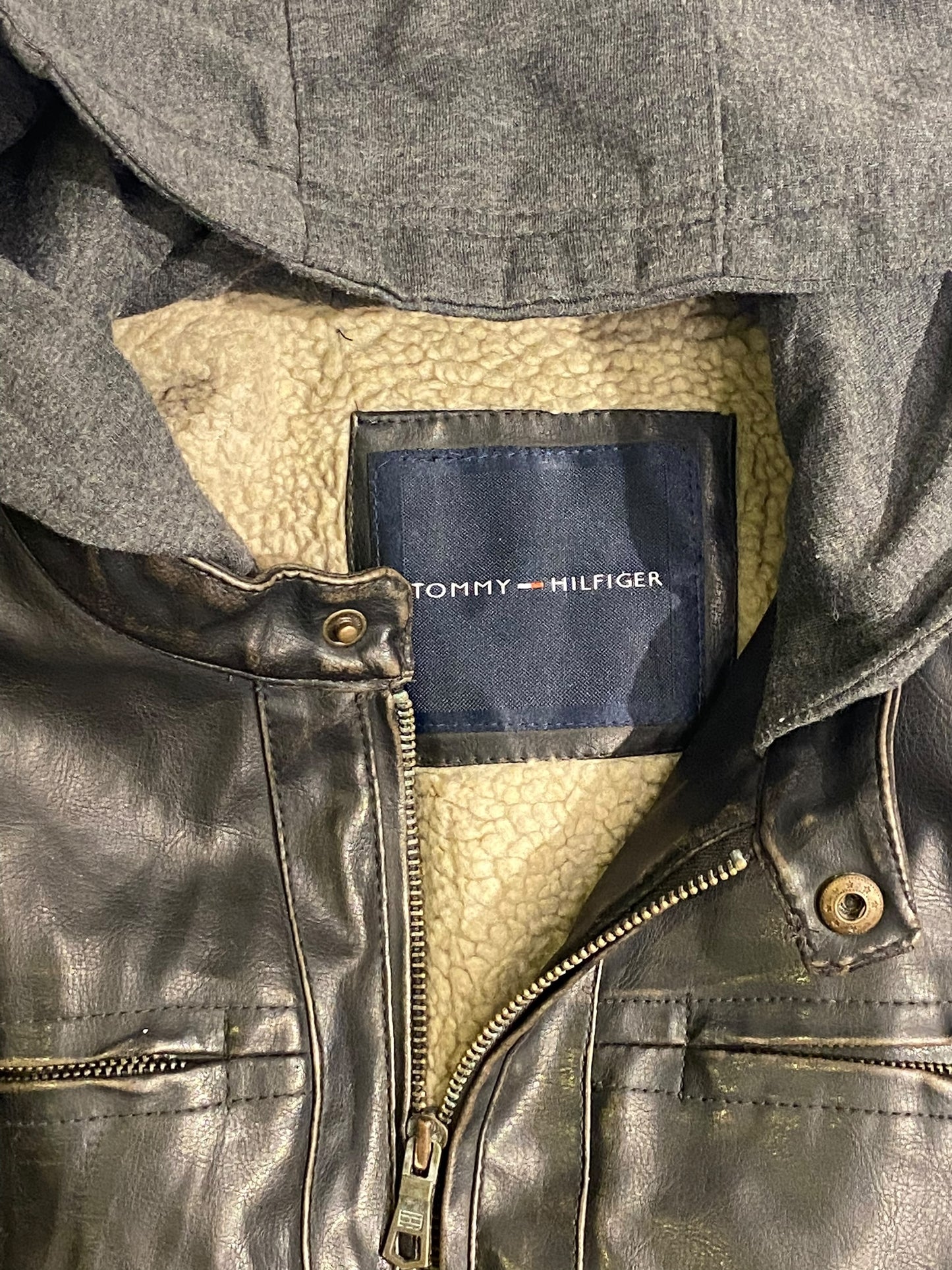 Tommy Hilfiger heavy leather jacket