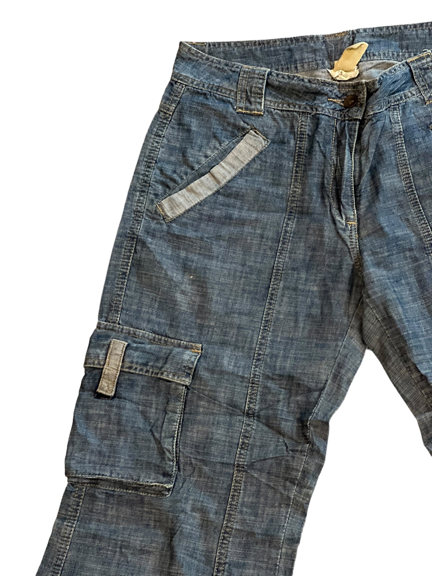 inblue flared baggy jeans