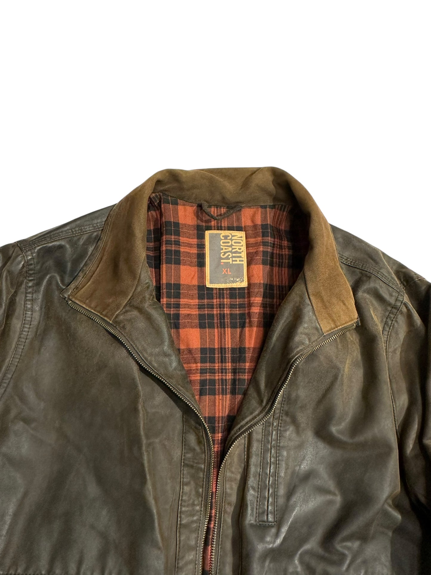 North coast brown leather jacket