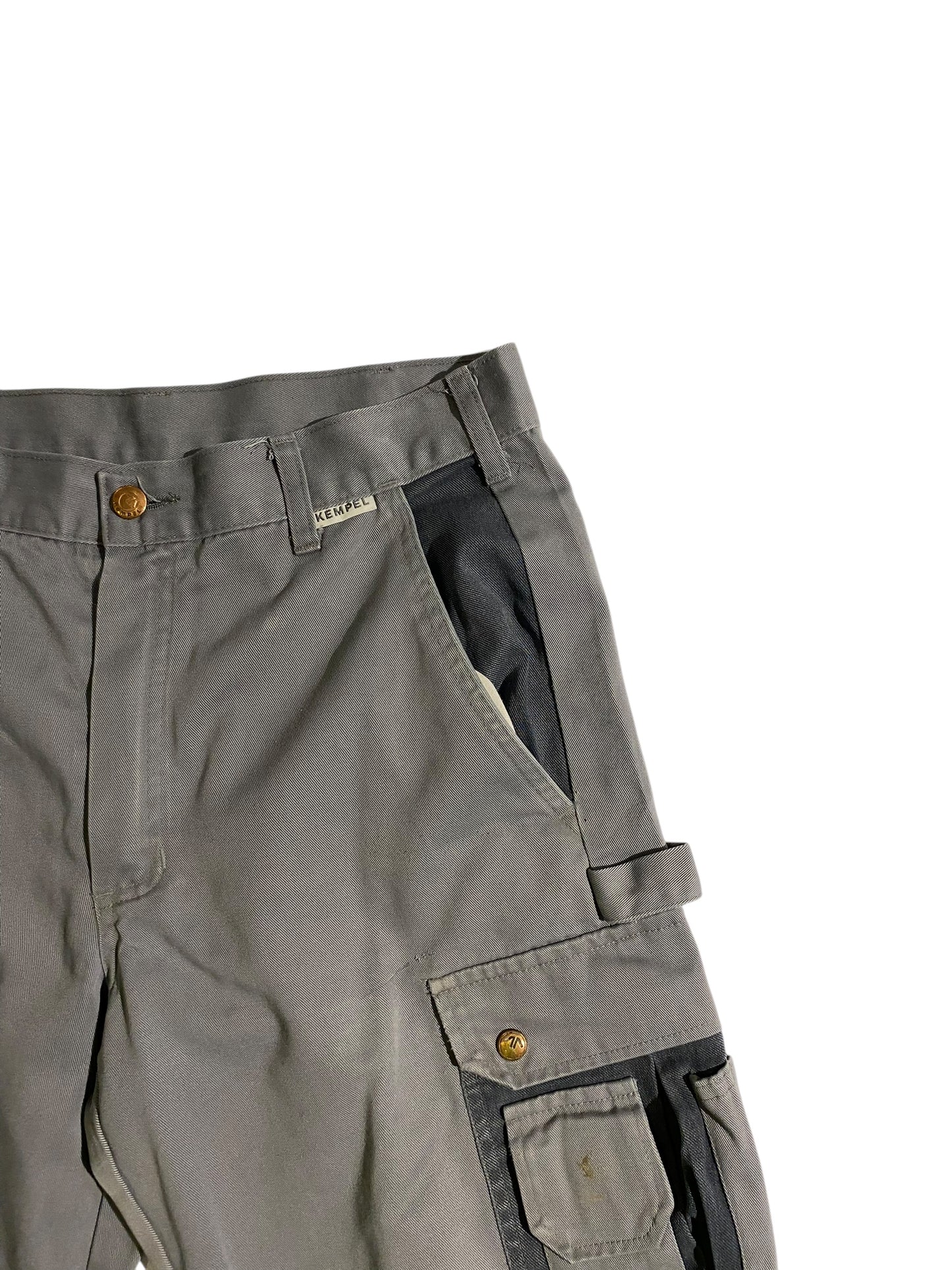 Shades of gray cargo denim