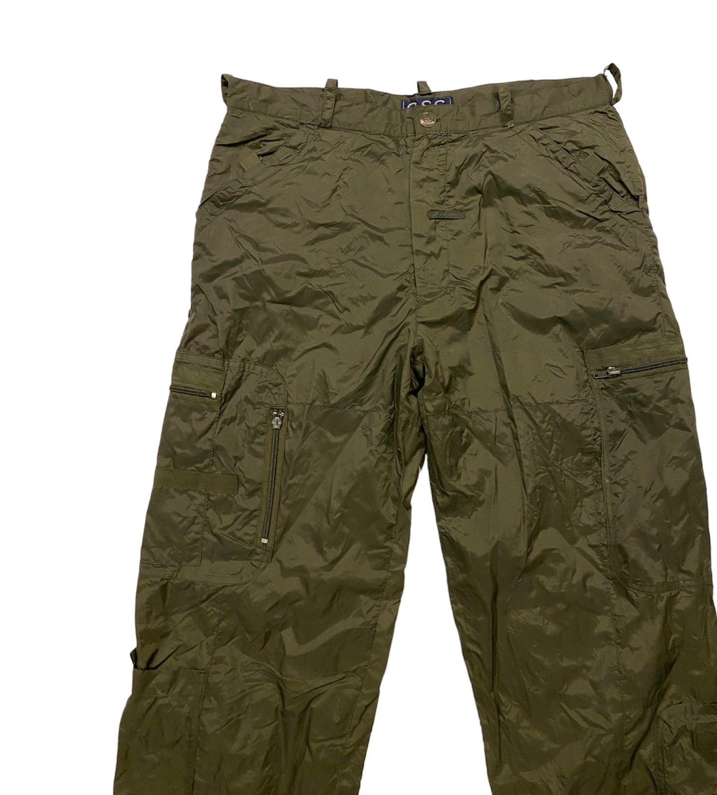 G.S.C utility parachute pants with multiple pockets