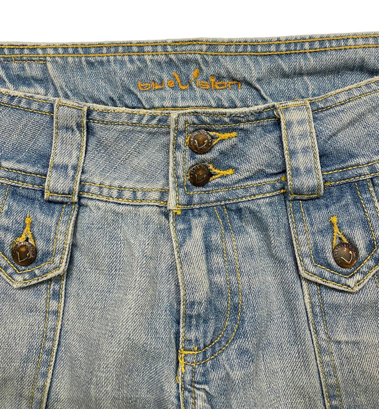 Blue vision vintage washed jeans