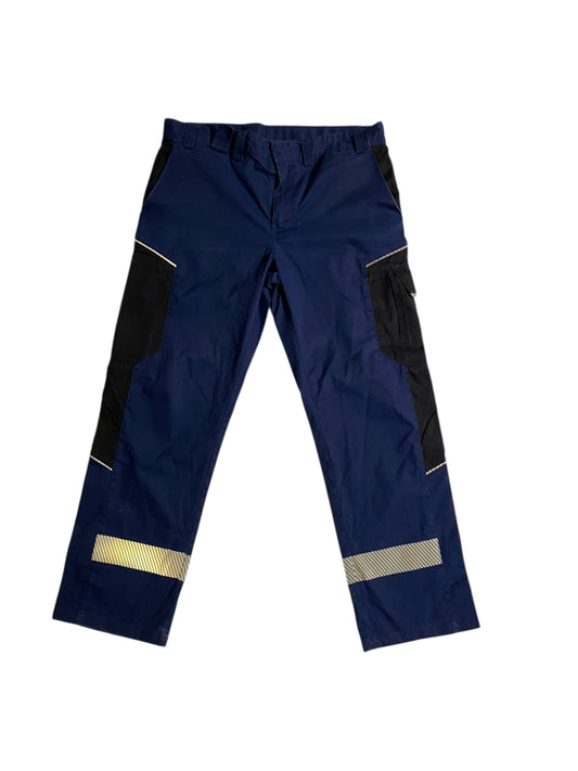 Reflective baggy cargo denim pants