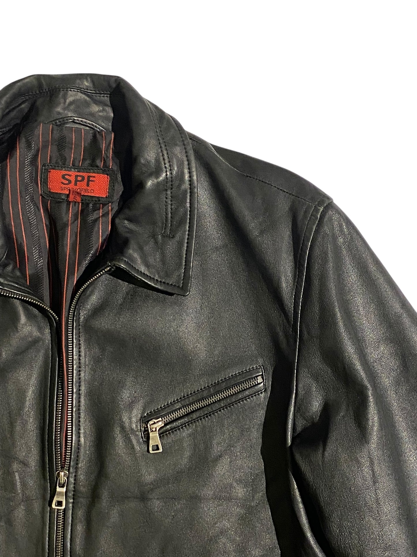 SPF leather jacket