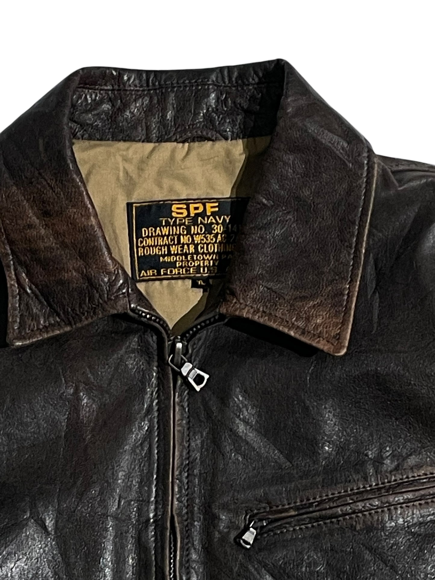 SPF vintage leather jacket