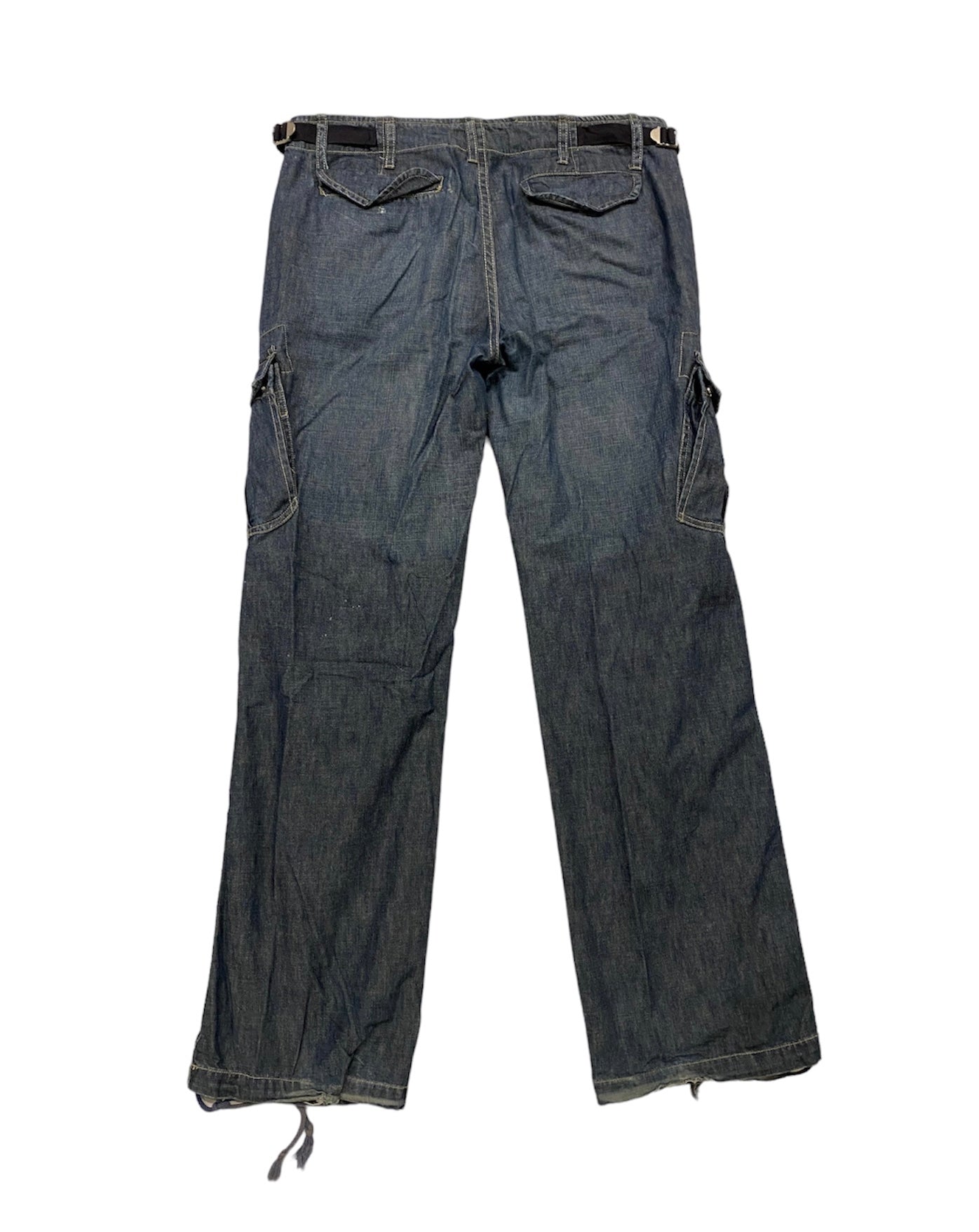 Bavmolle vintage denim cargo pants