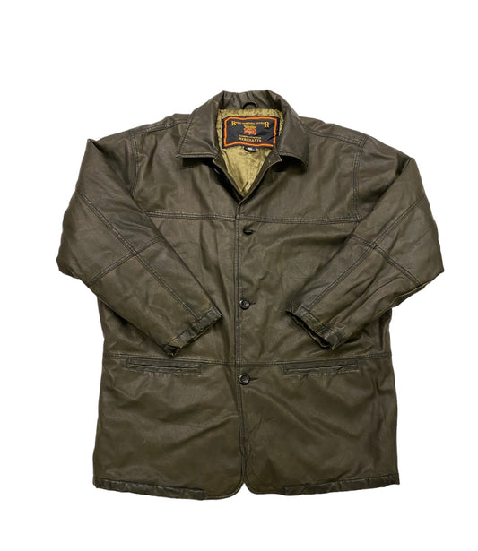 Rivers genuine leather mini-coat