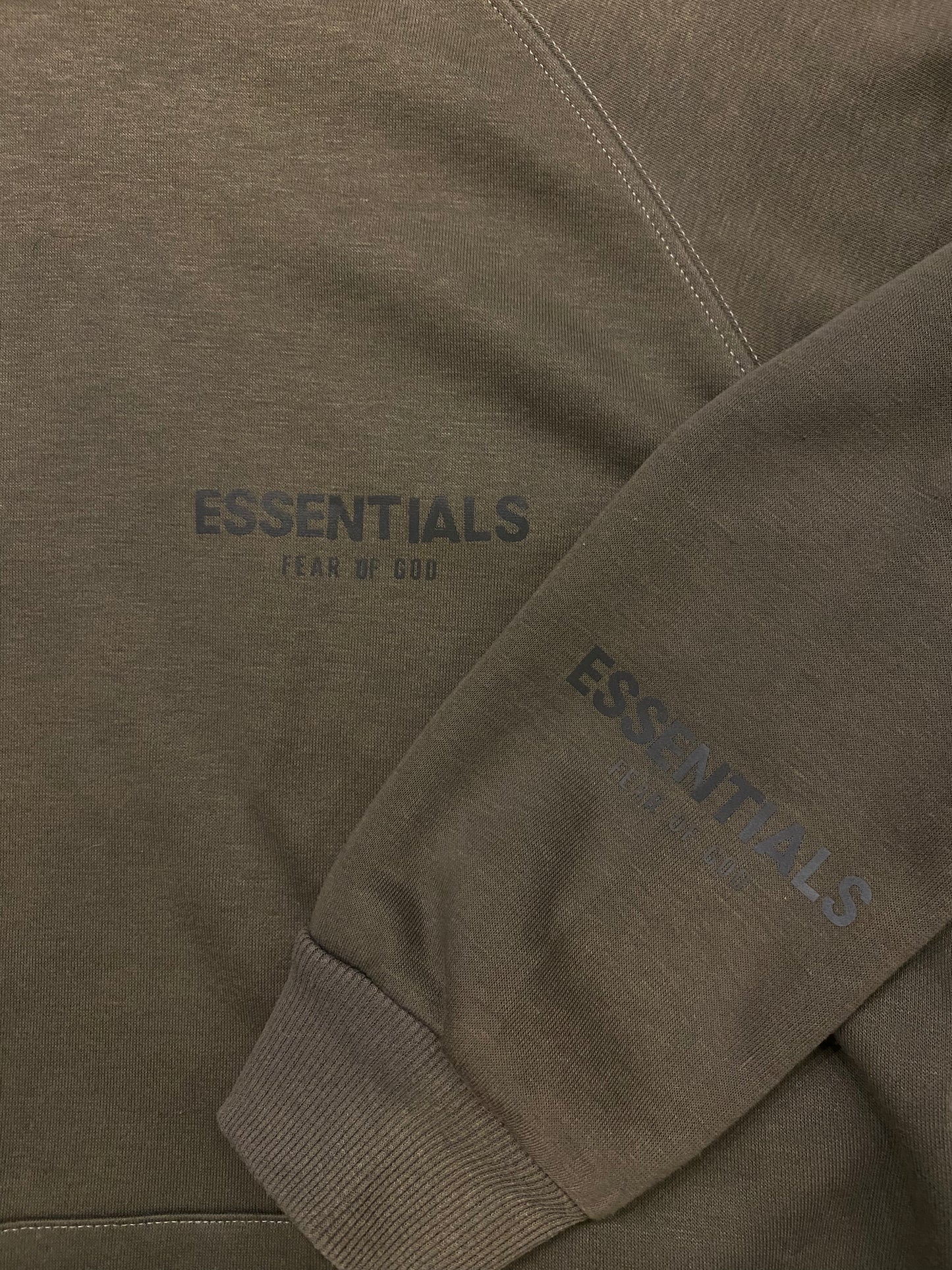 Essentials FOG khaki hoodie