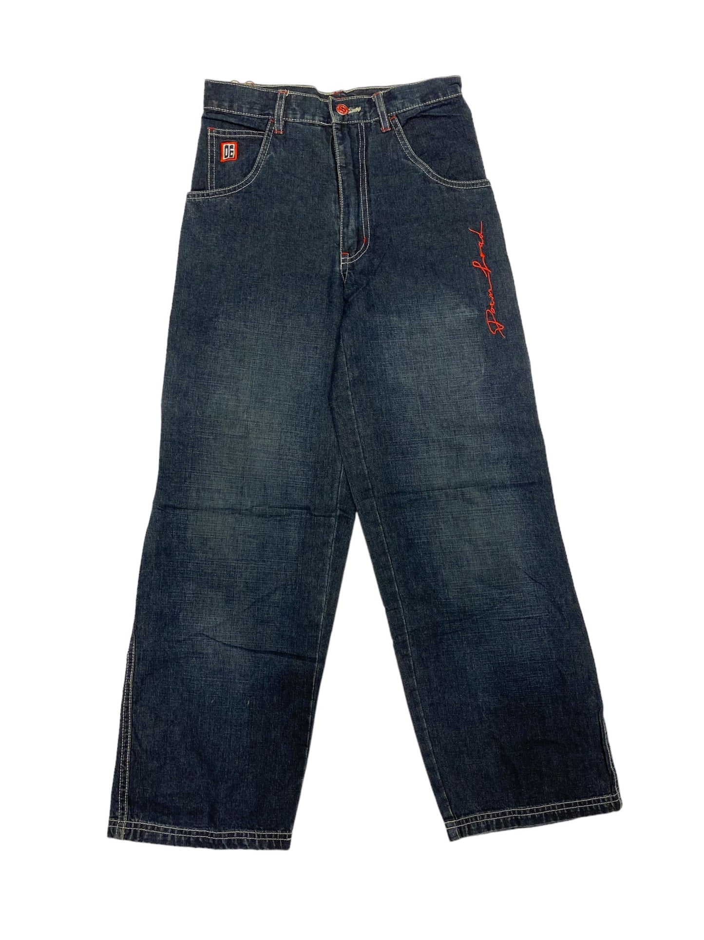 06 D-LOAD embroidered jeans