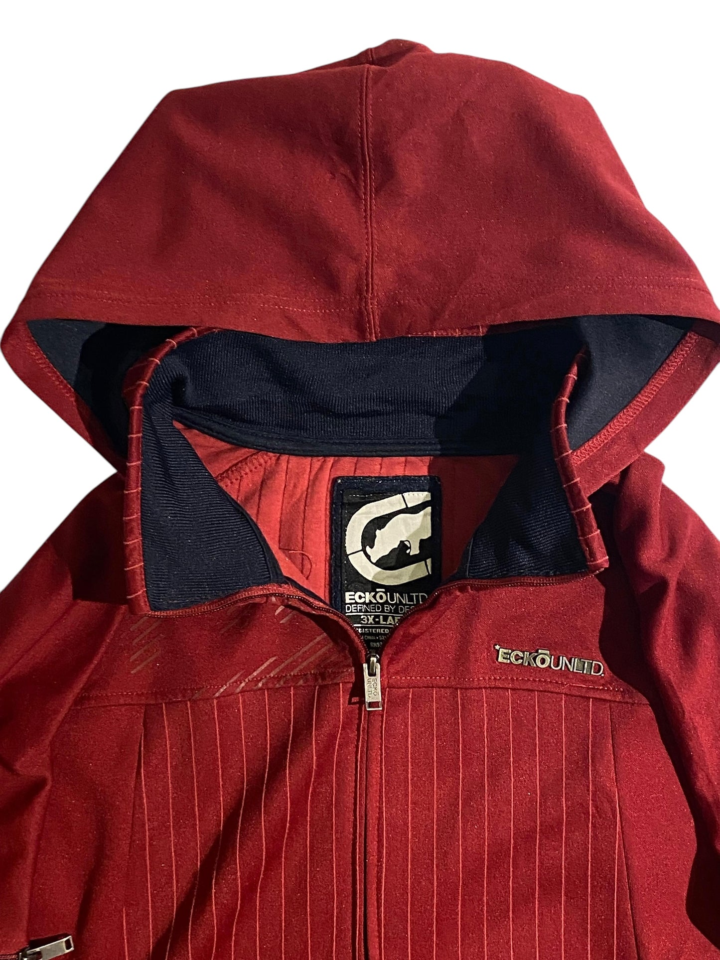 Eckō unltd y2k zip up with metallic pin