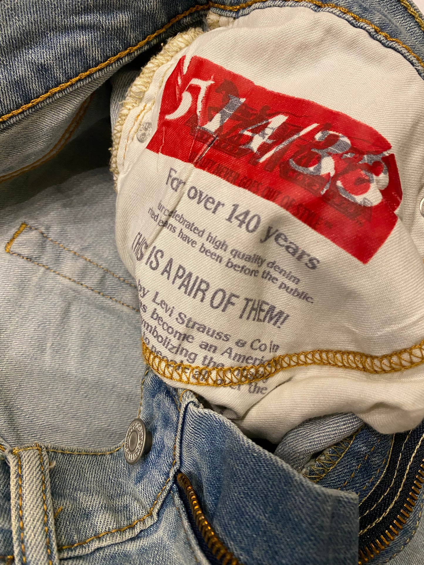 Levi’s 514 vintage washed denim