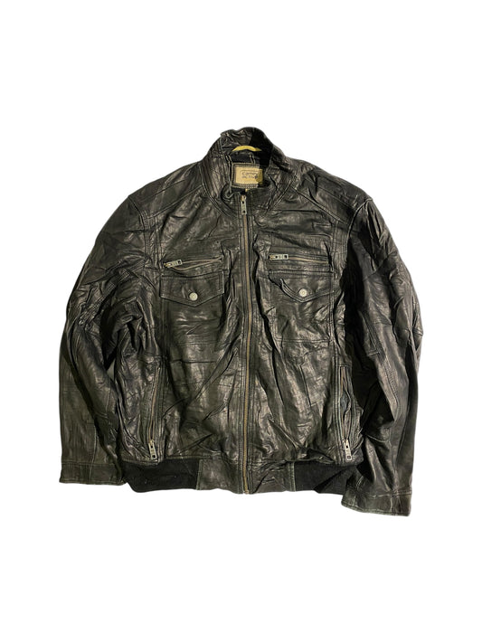 Camel active leather jacket