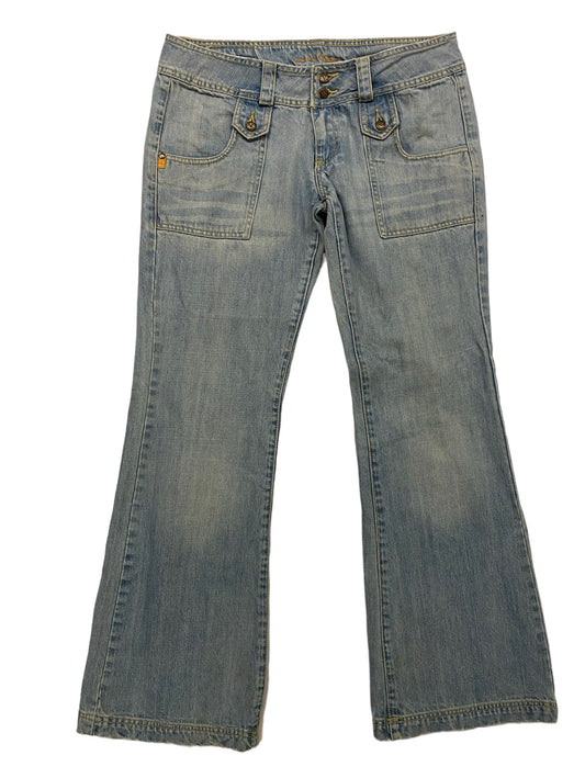 Blue vision vintage washed jeans