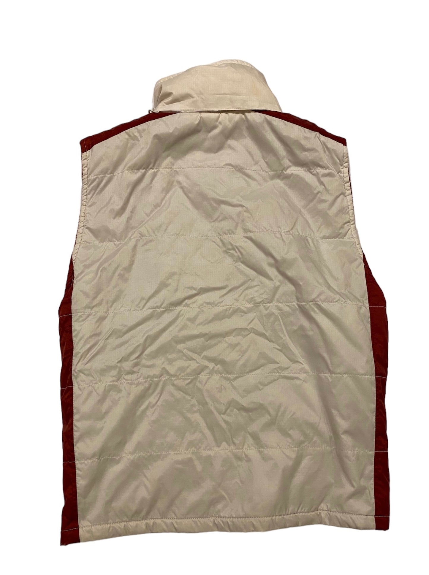 Solido lined puffer vest with hidden rain cap