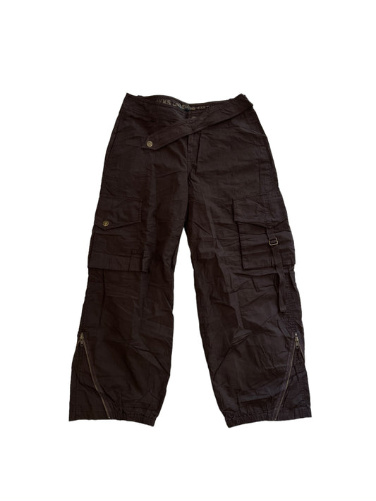 IKKS Culture embroidered japanese baggy cargos