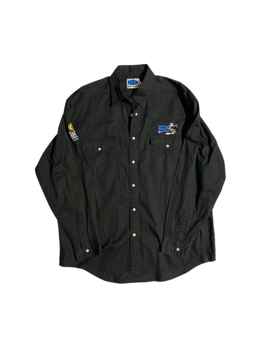 Harley cruise embroidered button up