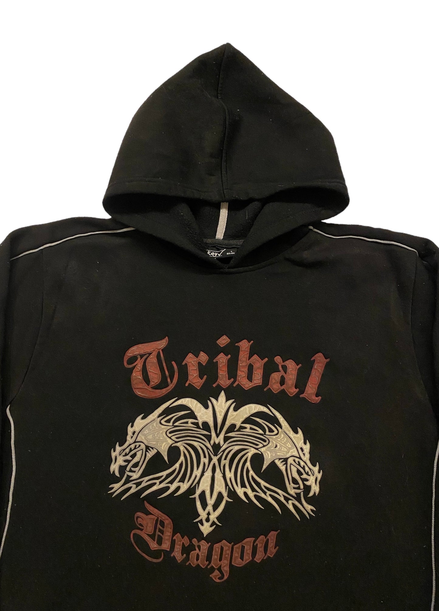 Tribal Dragon Y2K hoodie