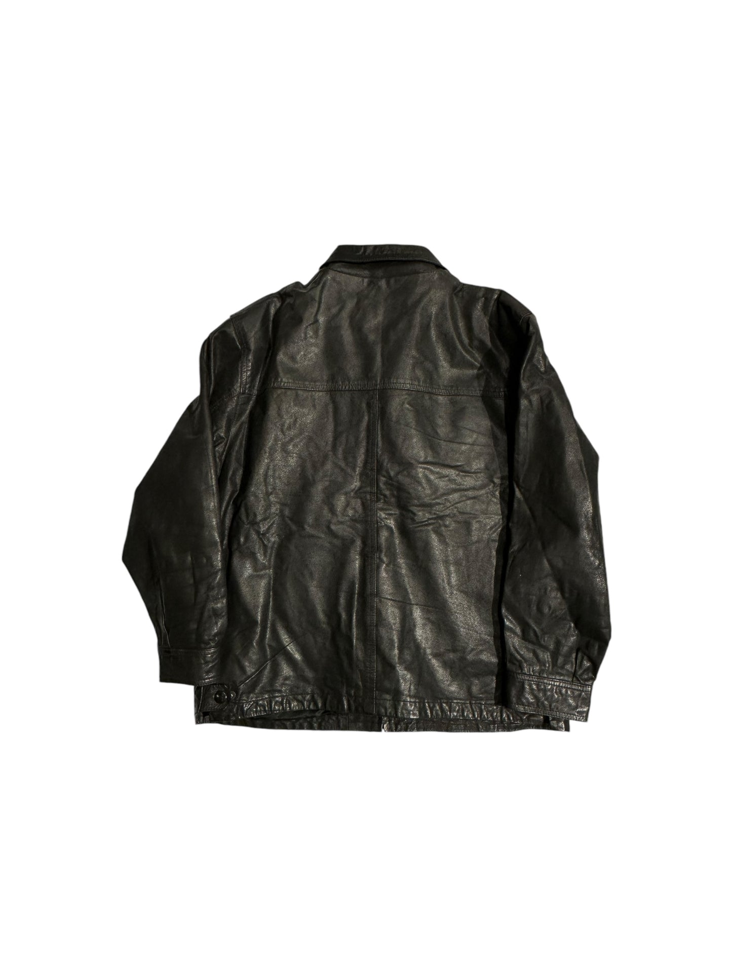 Black italian leather jacket