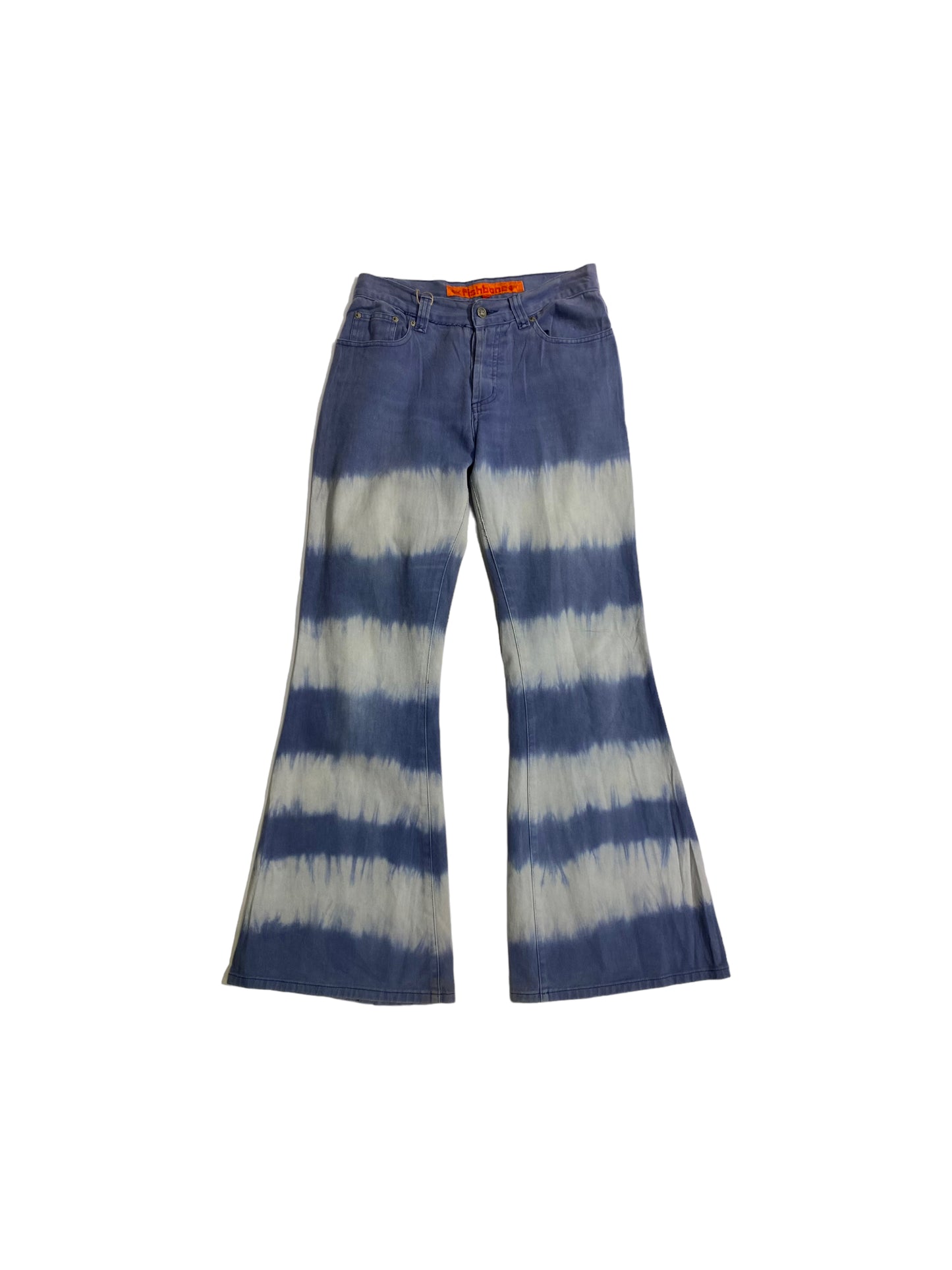 Fishbone flared jeans