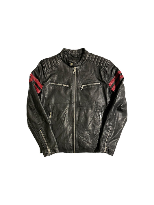 Zara motor leather jacket