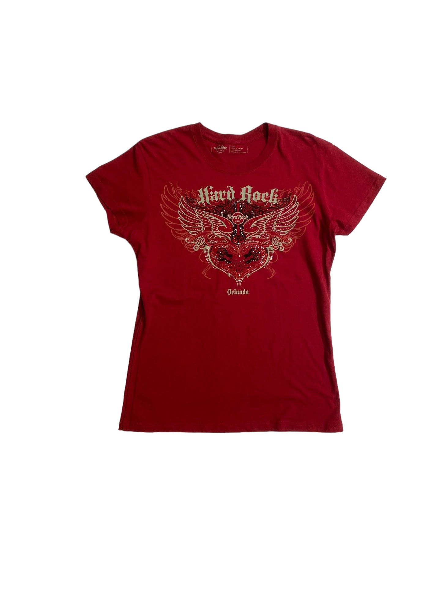 Hard rock rhinestones tee