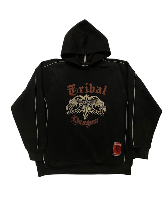 Tribal Dragon Y2K hoodie