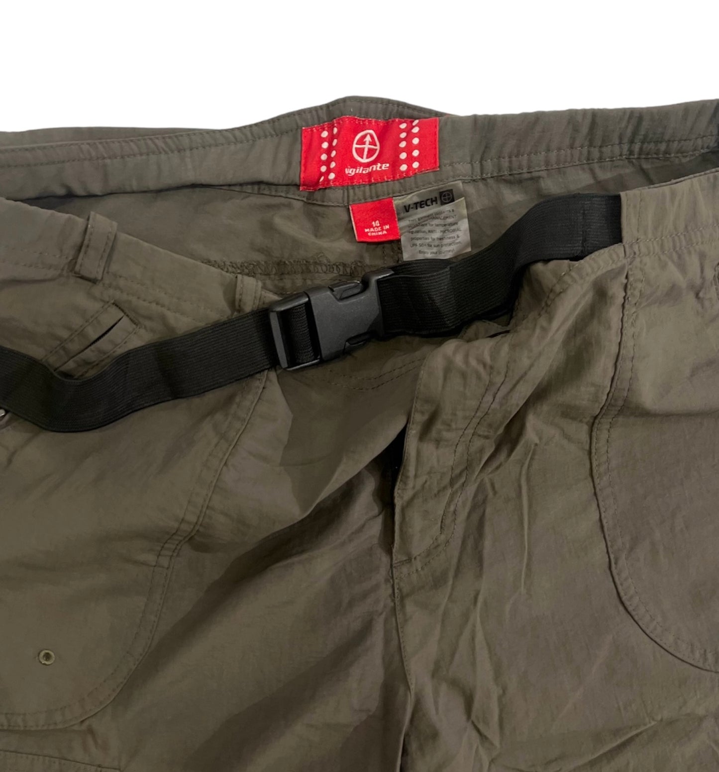 Vigilante tech pants with adjustable belt