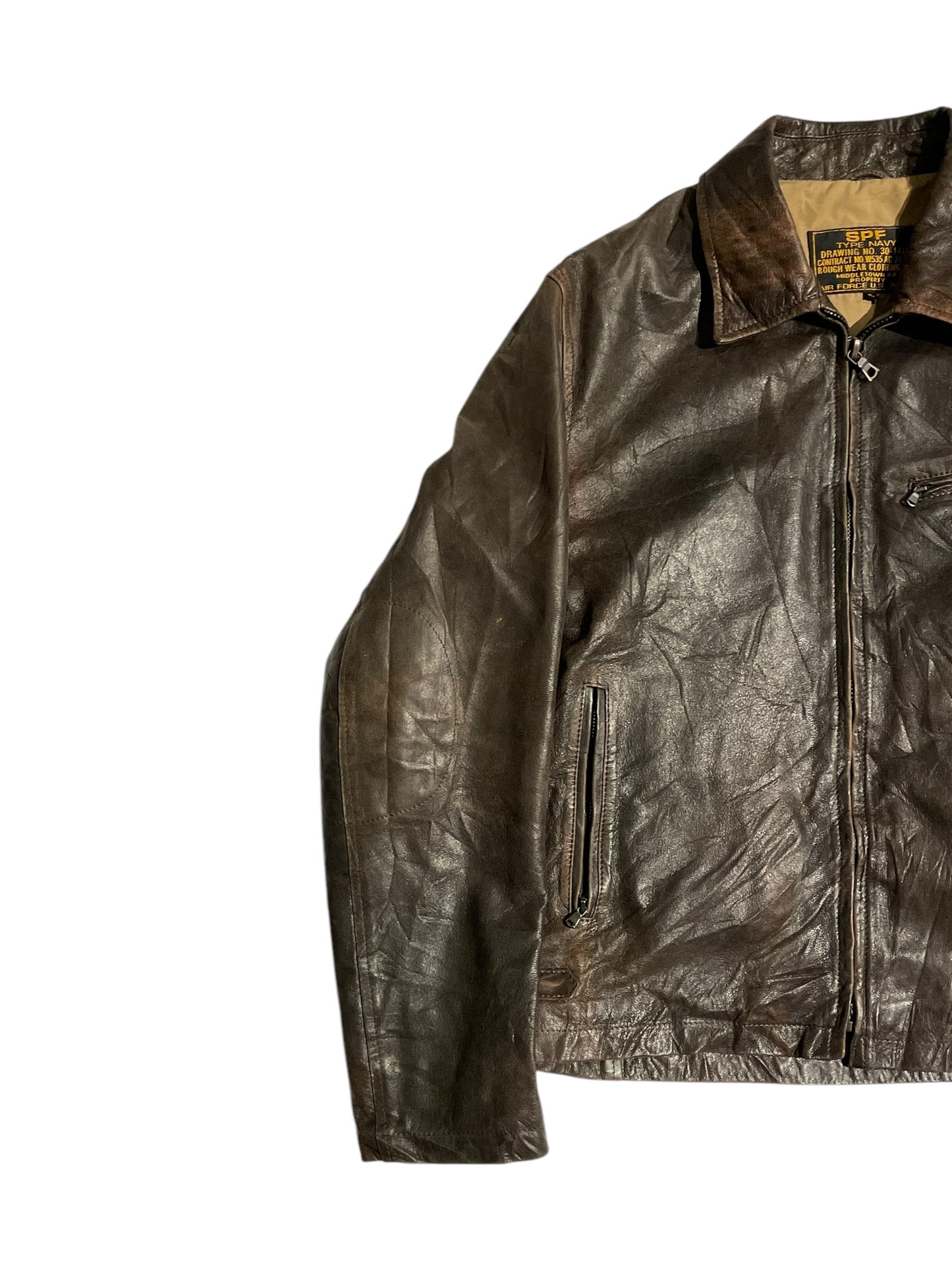 SPF vintage leather jacket