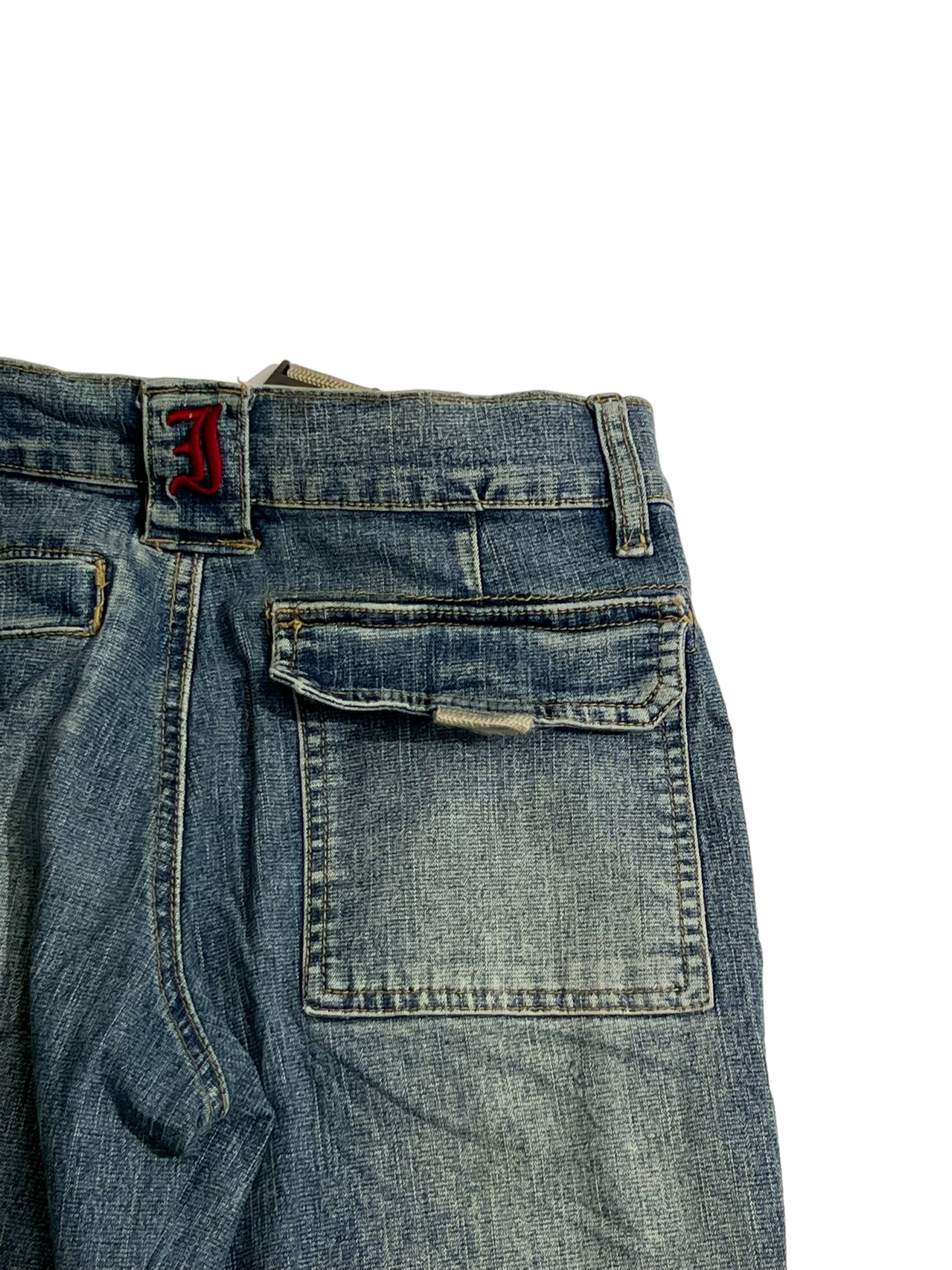 IDPDT zipper baggy jeans