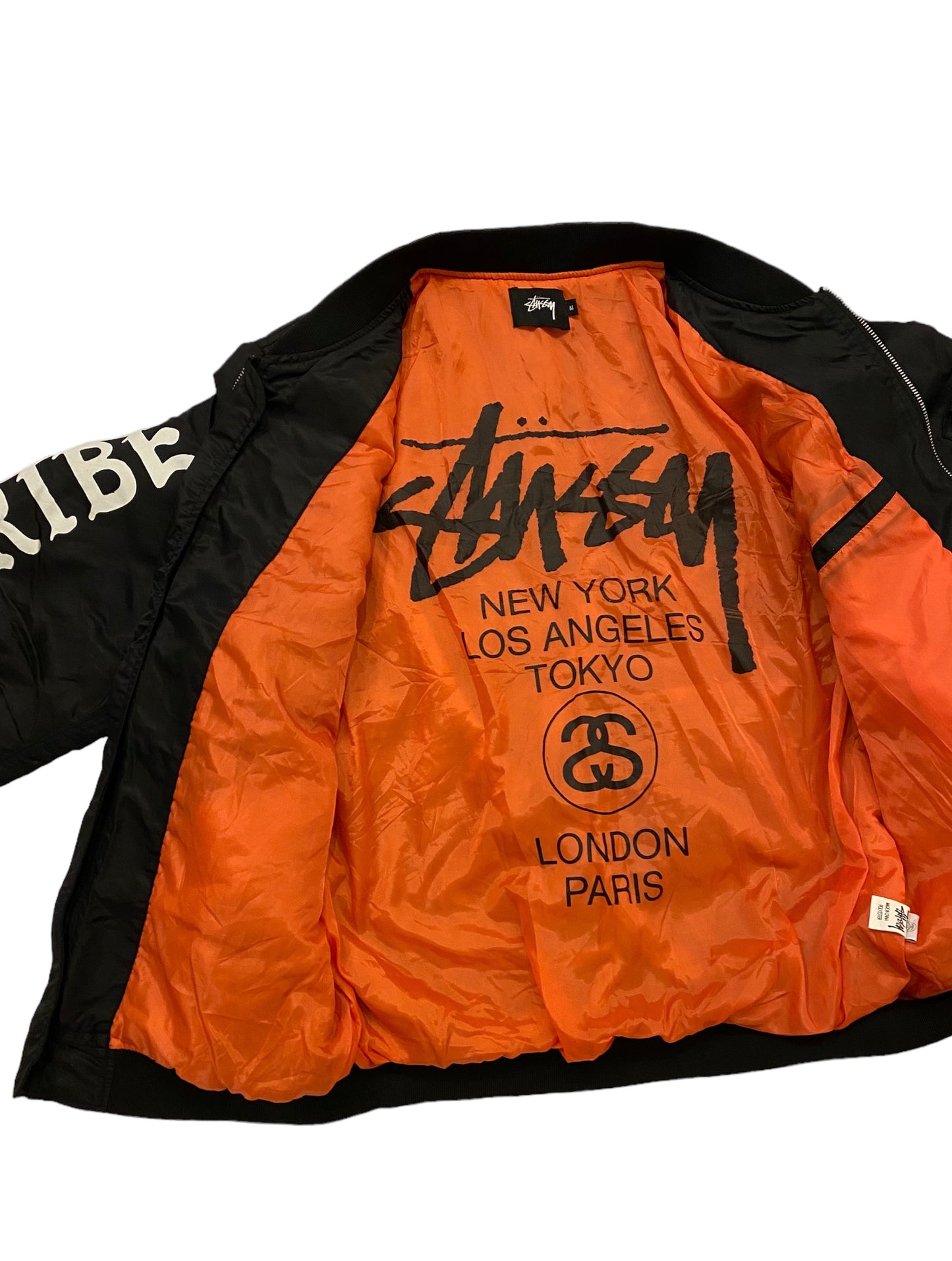 Stüssy NYC tribe bomber jacket