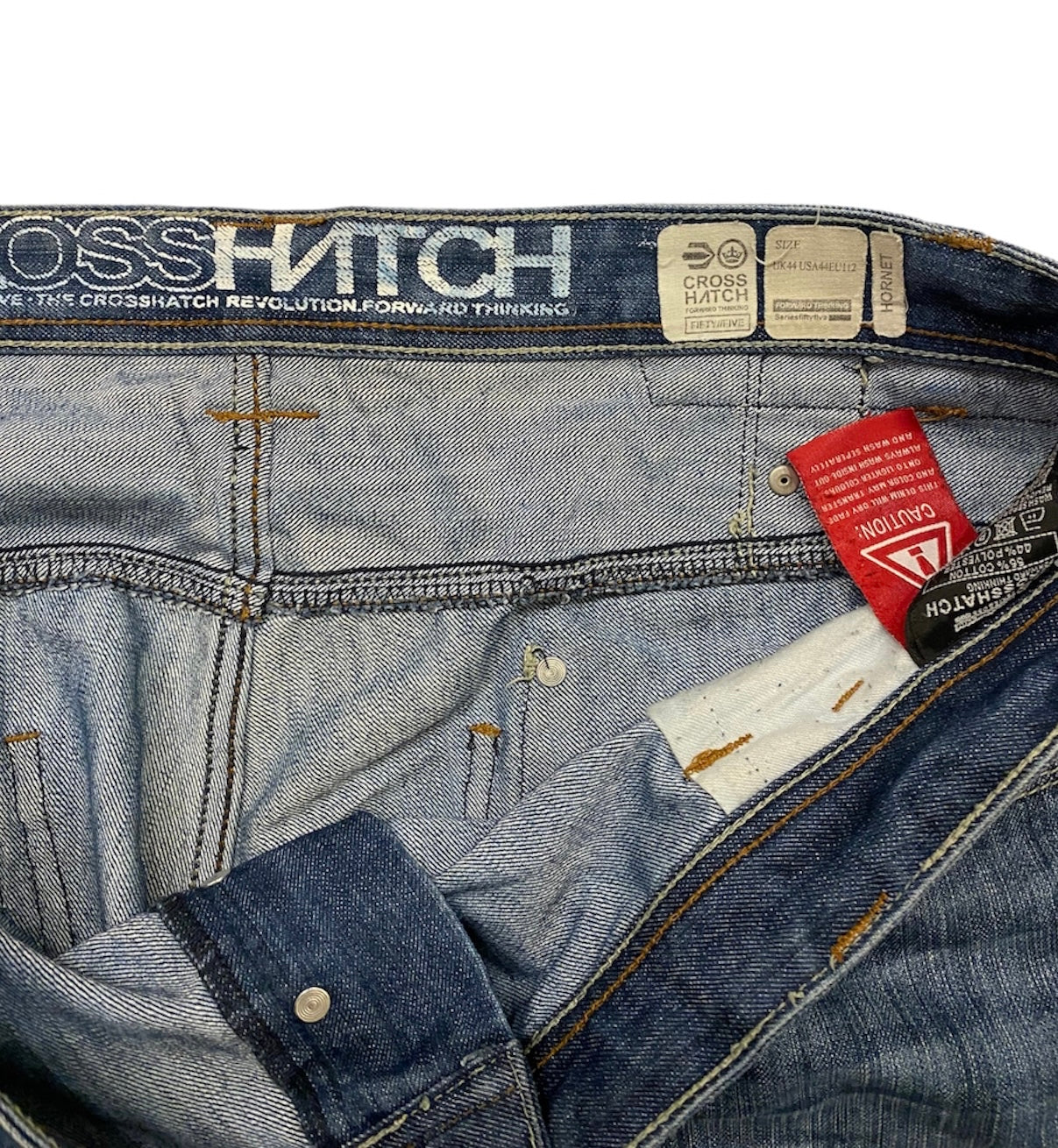 Crosshatch hornet vintage jeans with adjustable waist