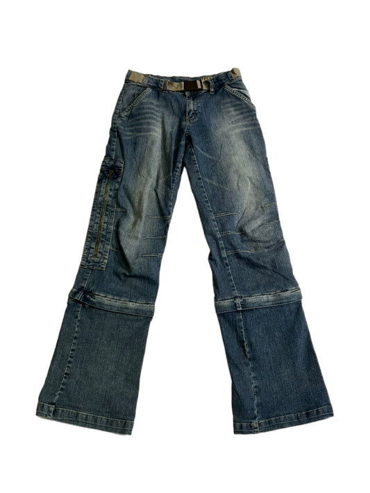 IDPDT zipper baggy jeans